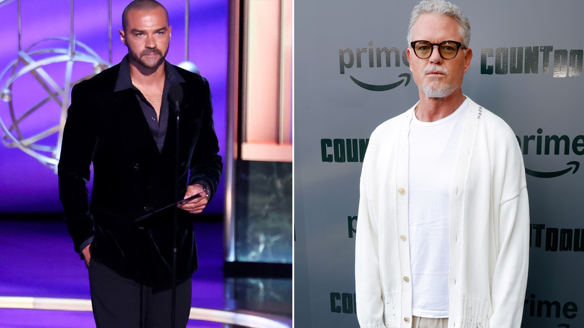 Eric Dane Misses Planned Emmys Grey's Anatomy Reunion, Jesse Williams Presents Alone
