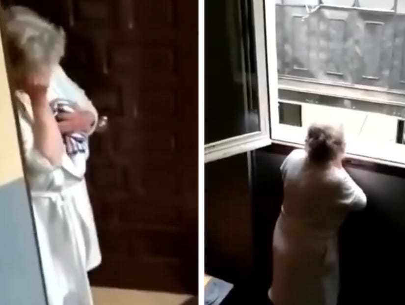 Neighbors Surprise 80-year-old Woman by Singing 'Happy Birthday