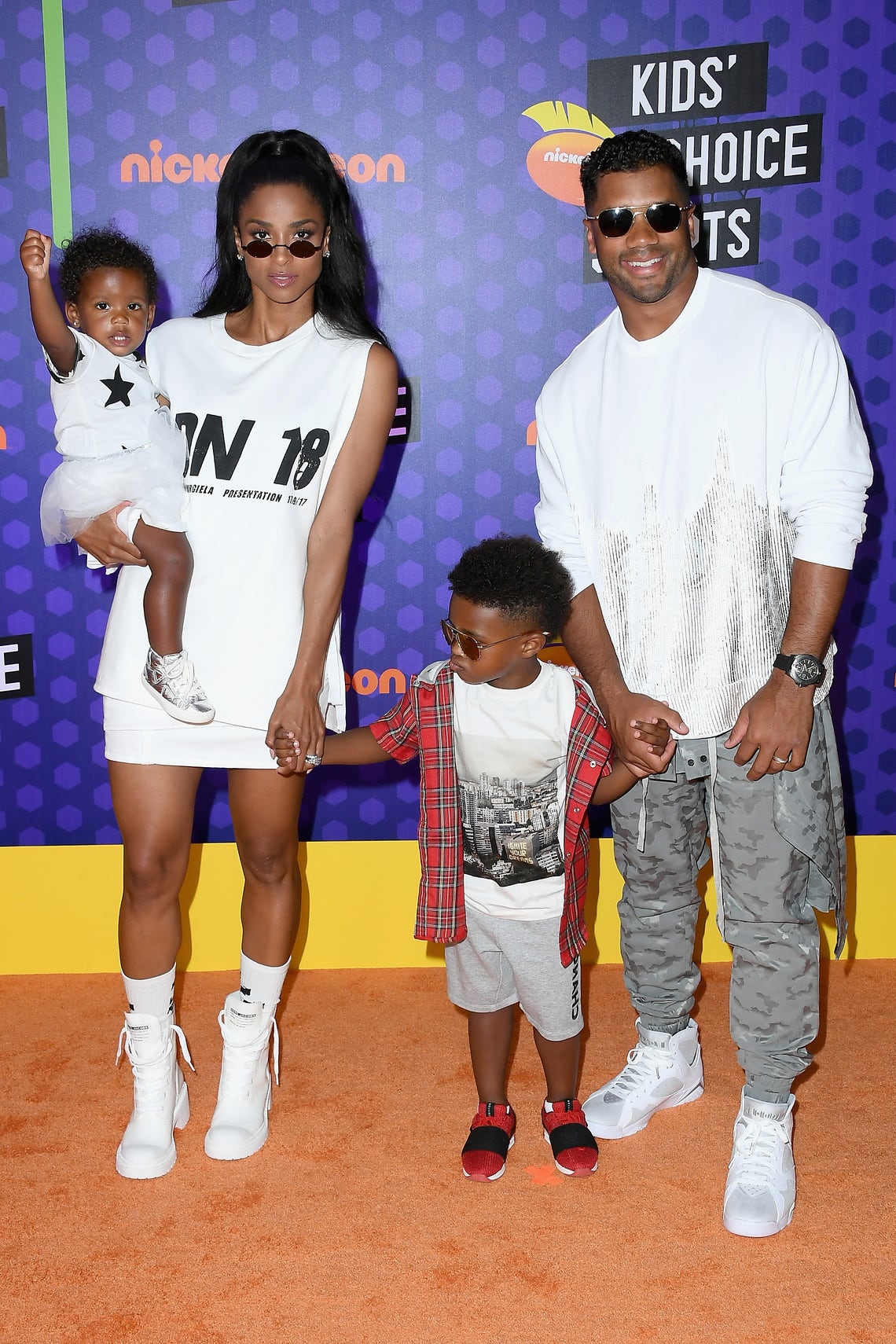 Ciara brings her family to Nickelodeon Kids' Choice Sports Awards 