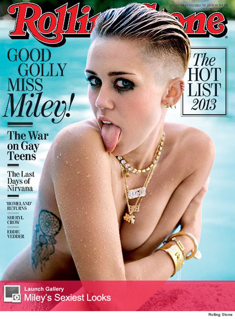 Miley Cyrus Ass Porn - Miley Cyrus Poses Topless for Rolling Stone, Says She's Done Twerking