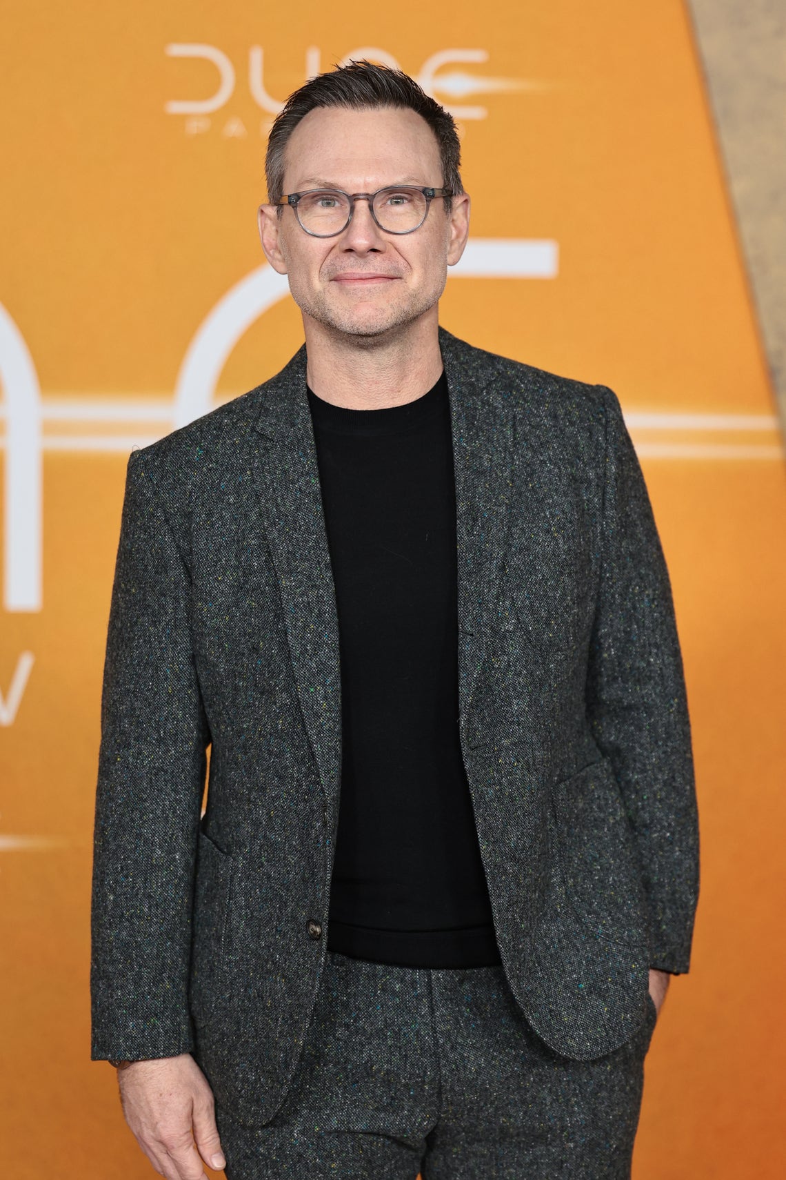Christian Slater attends the "Dune: Part Two" premiere at Lincoln Center on February 25, 2024 in New York City.