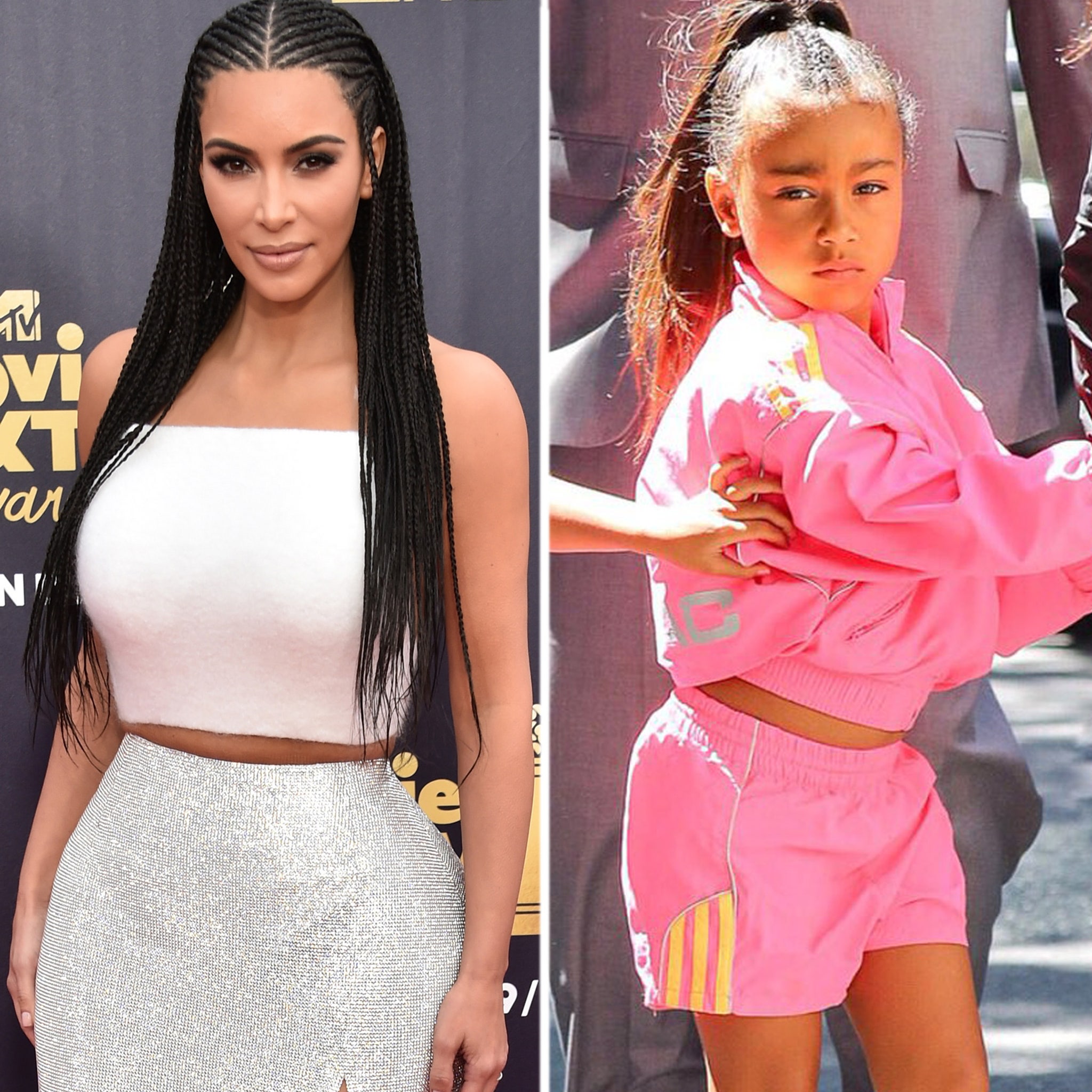 NORTH WEST IS THE REASON FOR KIM KARDASHIAN'S FULANI BRAIDS AT THE