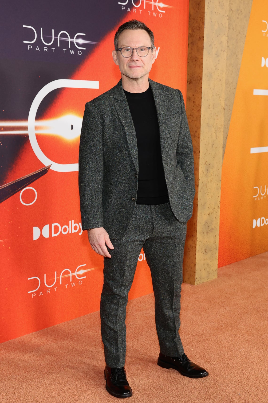 Christian Slater attends the "Dune: Part Two" premiere at Lincoln Center on February 25, 2024 in New York City.