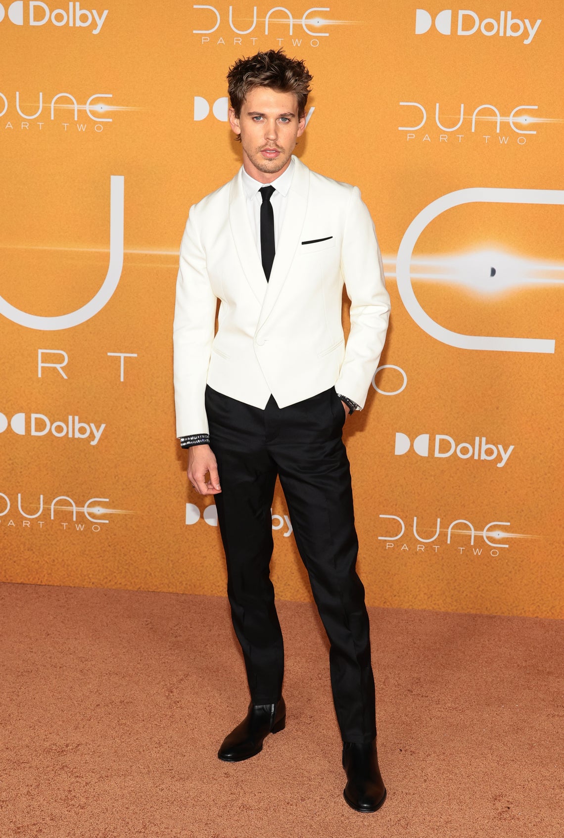 Austin Butler attends the "Dune: Part Two" premiere at Lincoln Center on February 25, 2024 in New York City.