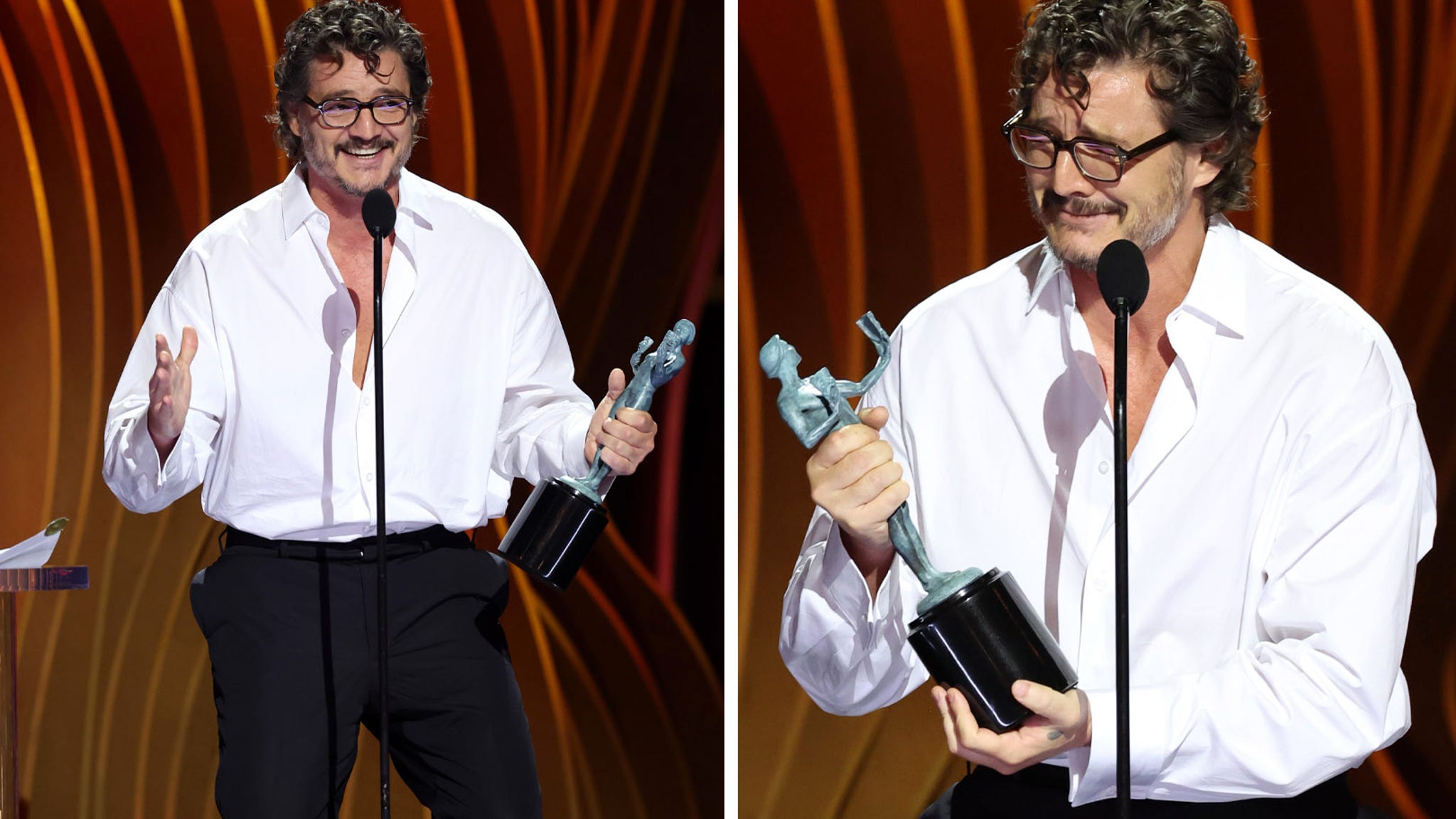 'Drunk' Pedro Pascal Shocked by SAG Award Win for Last of Us: 'I'm Making a Fool of Myself'