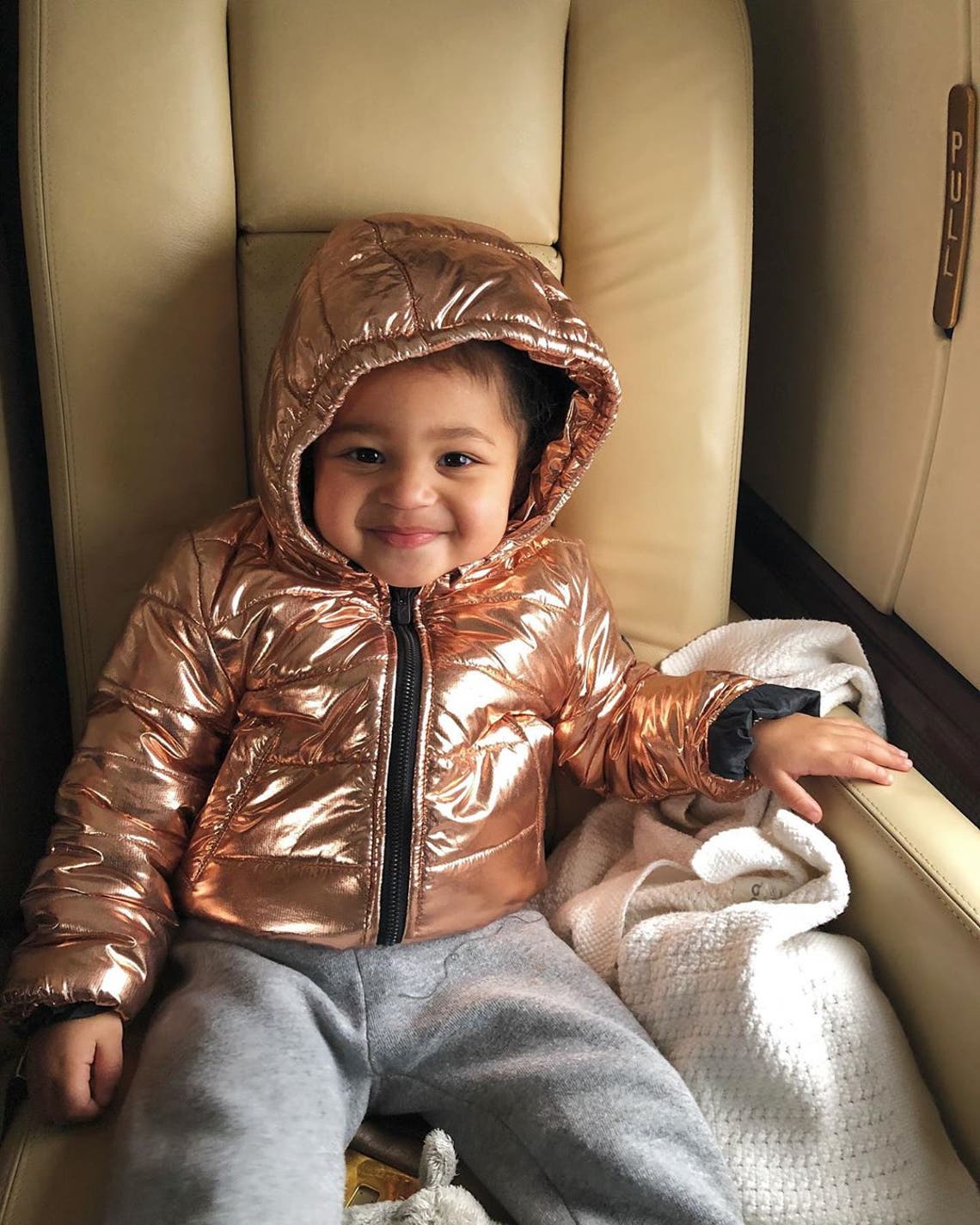 "cutest travel buddy" Kylie Jenner