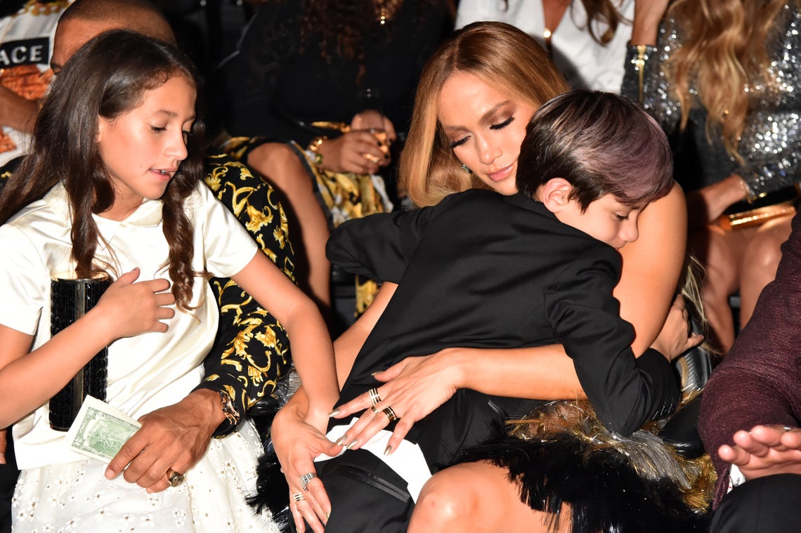 Jennifer Lopez, daughter Emme and son Max