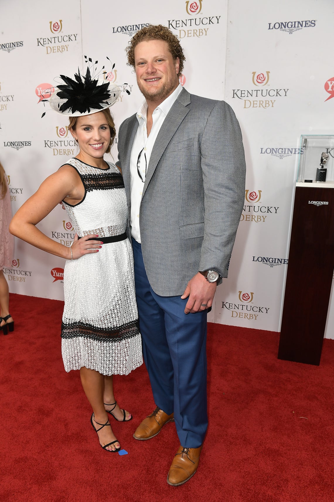 Justin Hartley and fiance Chrishell Stause on red carpet at Kentucky Derby  2017