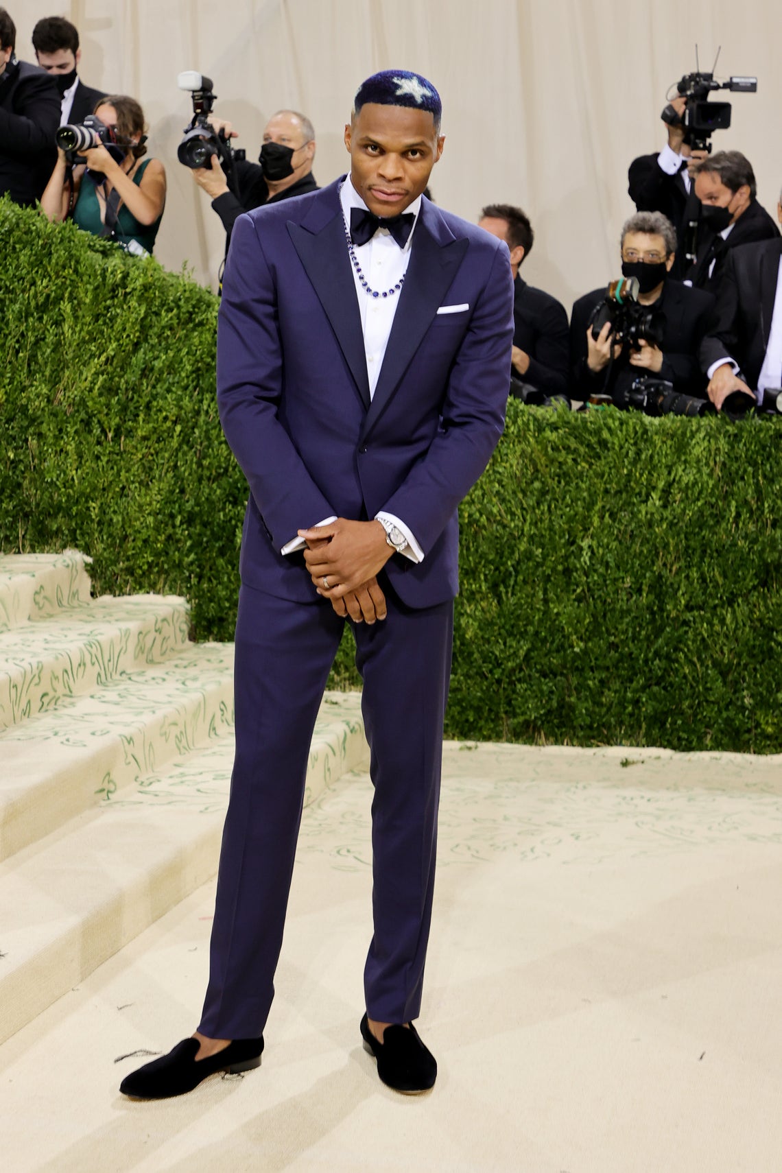 Men at 2021 Met Gala Celebrating In America: A Lexicon of Fashion