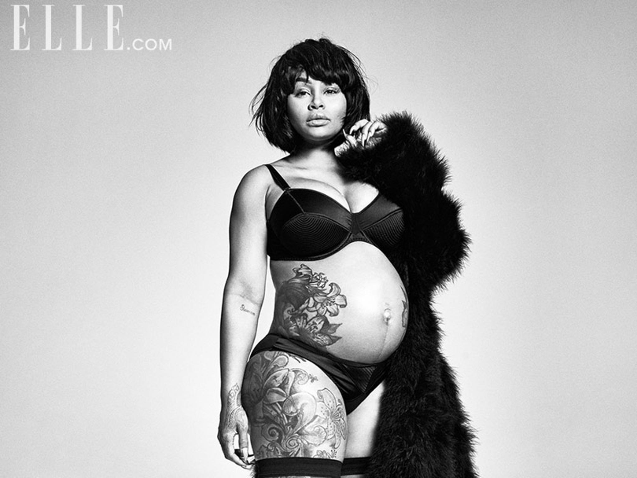Pregnant Blac Chyna Strips to Lingerie, Talks Tyga Split, Rob \u0026 Baby Names!, image size:2048x1537
