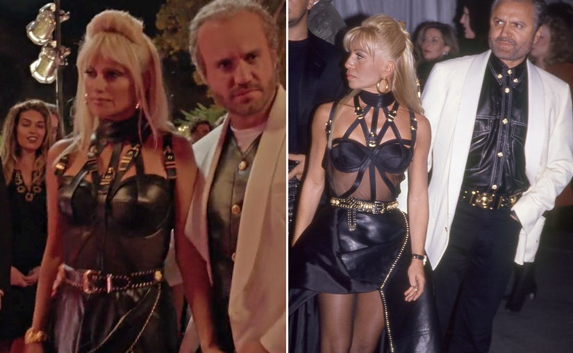 donatella versace bondage dress