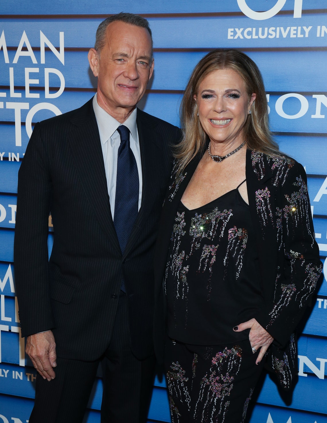 Tom Hanks and Rita Wilson attend the New York screening of "A Man Called Otto" at Dot Dash Meredith on January 9, 2023 in New York City.