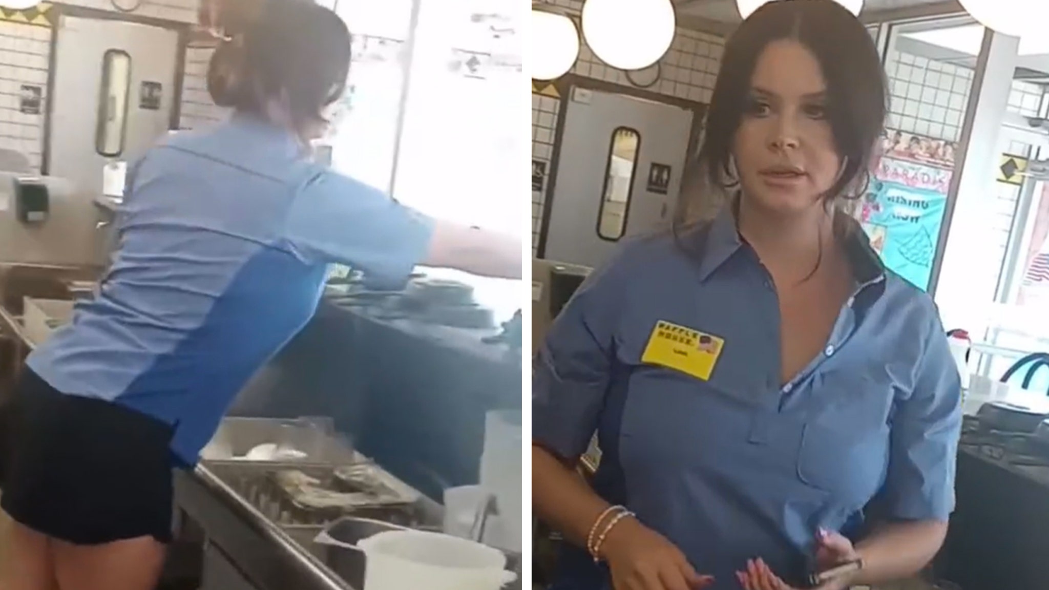 Lana Del Rey es vista trabajando en Alabama Waffle House como camarera