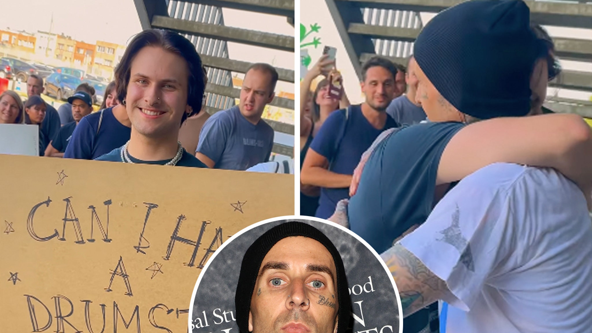 Travis Barker Brings Fan to Tears After Giving Him Drumsticks at Blink-182 Concert