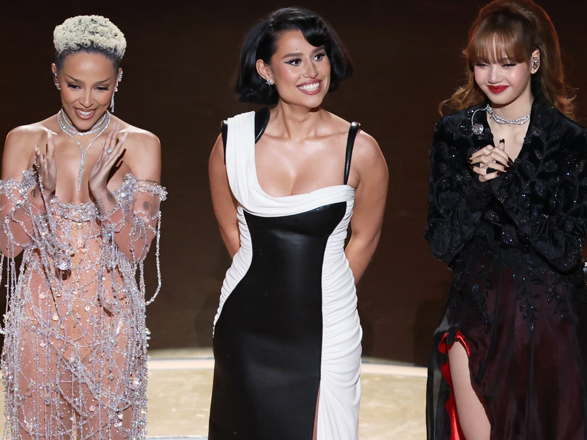 Doja Cat, Raye \u0026 Lisa Speak Out After Oscars Performance Criticism: 'Scary  as F---,' 'Tried My Very Best', image size:2048x1536