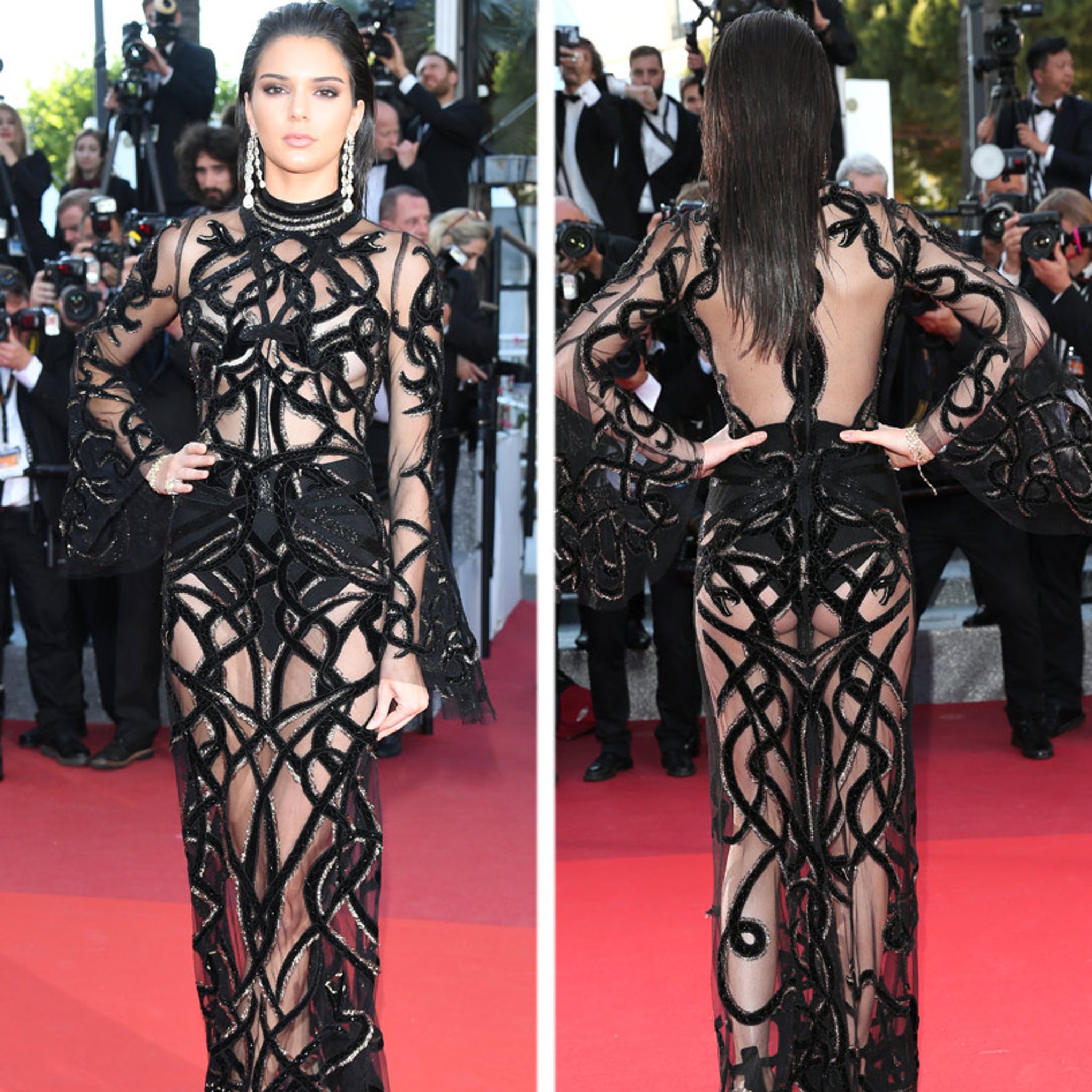 Kendall Jenner Wearing Versace at Cannes