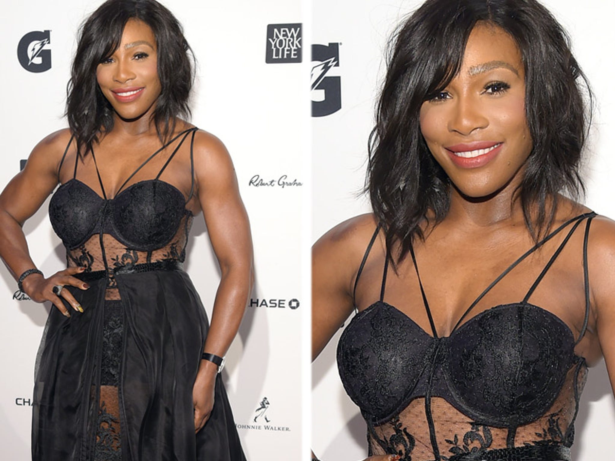 Serena Williams Rocks Sexy Lingerie-Inspired LBD For SI's Sportsperson of  the Year Ceremony