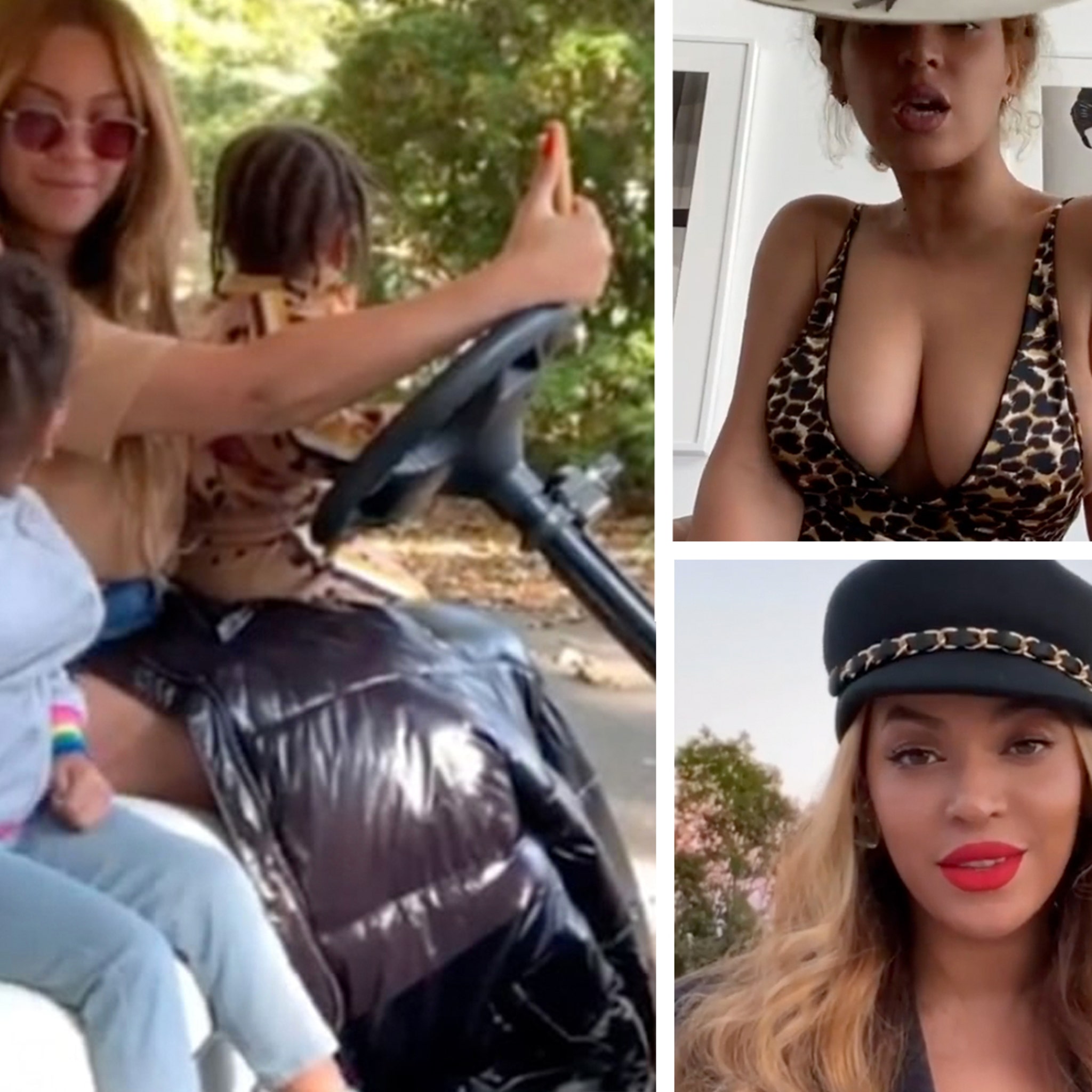 Beyonce Knowles Porn Anal - Beyonce Knowles Shares Swimsuit Shots, Rare Glimpse of Twins In 2020 Wrap  Video