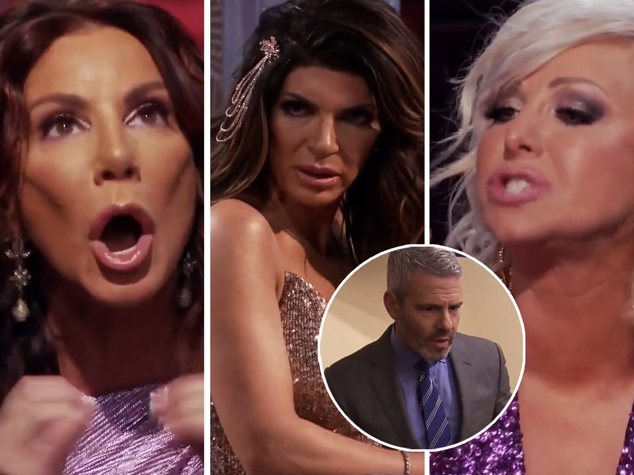 RHONJ Reunion Part 2: Danielle Staub Melts Down Over Andy Cohen, Fights  with Everyone