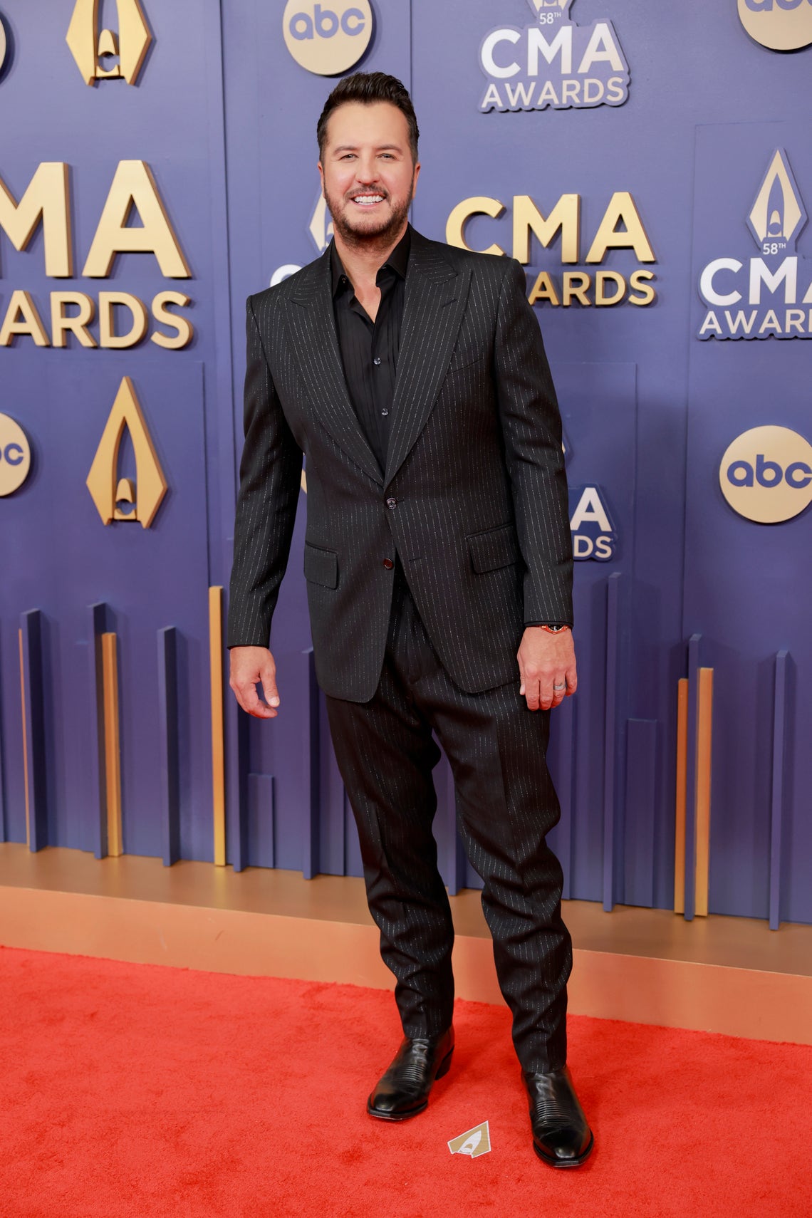Luke Bryan attends The 58th Annual CMA Awards at Music City Center on November 20, 2024 in Nashville, Tennessee