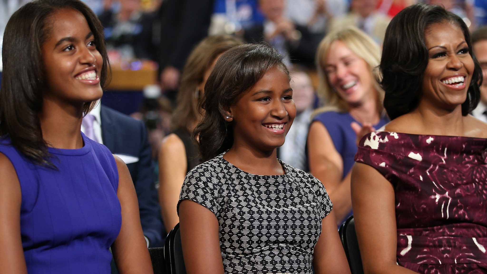Sasha & Malia Obama Spotted In New Photo, As Mom Michelle Recalls 'Nightmare' Keeping Them Out of Tabloids