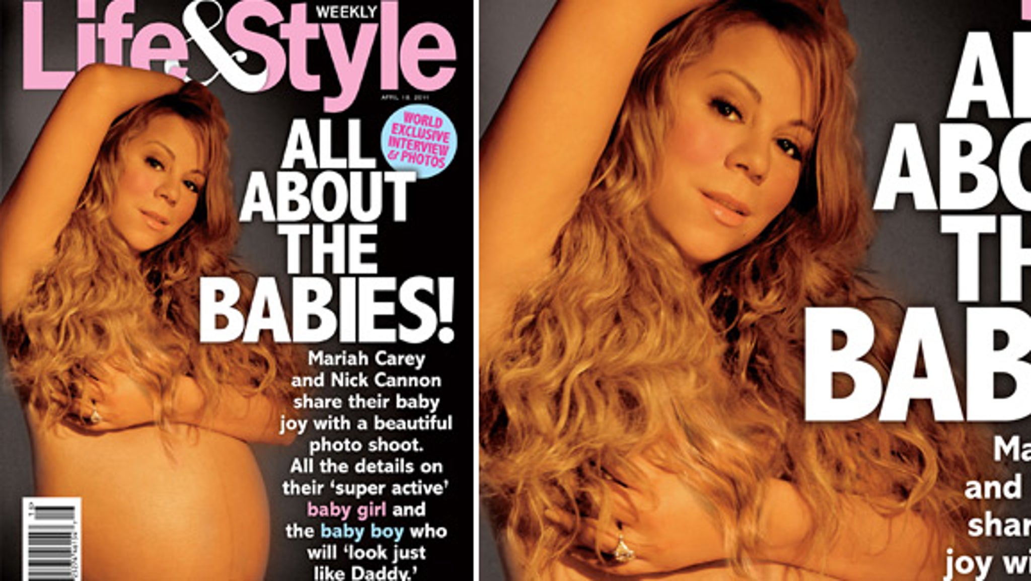Mariah Carey Hentai Porn - Pregnant Mariah Carey's Nude Magazine Cover