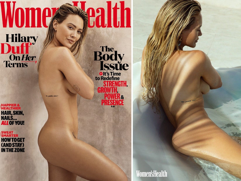 Hilary Duff Poses Totally Nude.