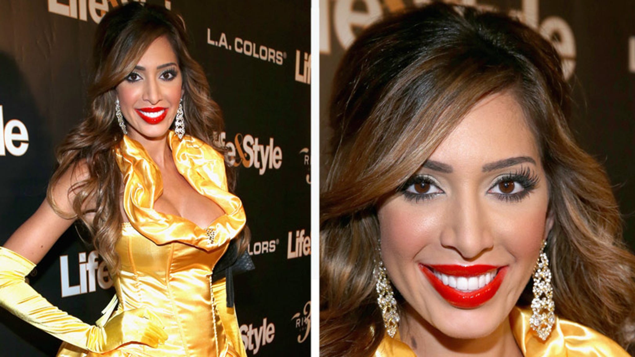 Farrah Abraham Shows Off Third Boob Job with Very Revealing Belle Costume.