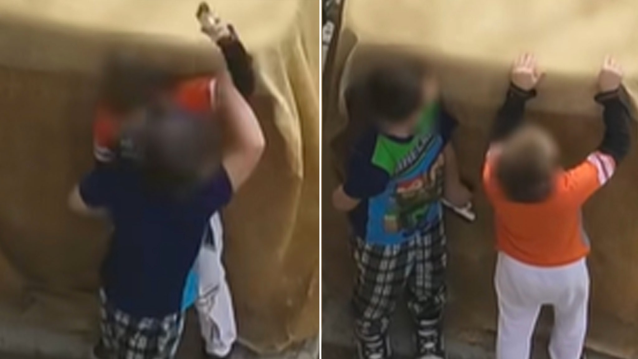 Tense Police Standoff with Armed Brothers, 7 and 9, Captured on Video as Shots Fired
