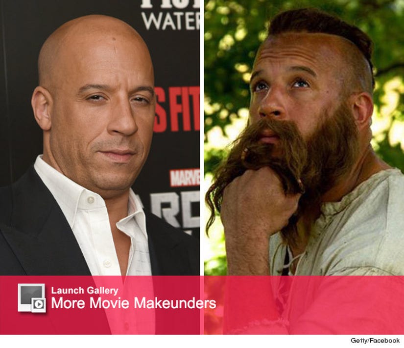 Vin Diesel is Nearly Unrecognizable (With Hair!) in 