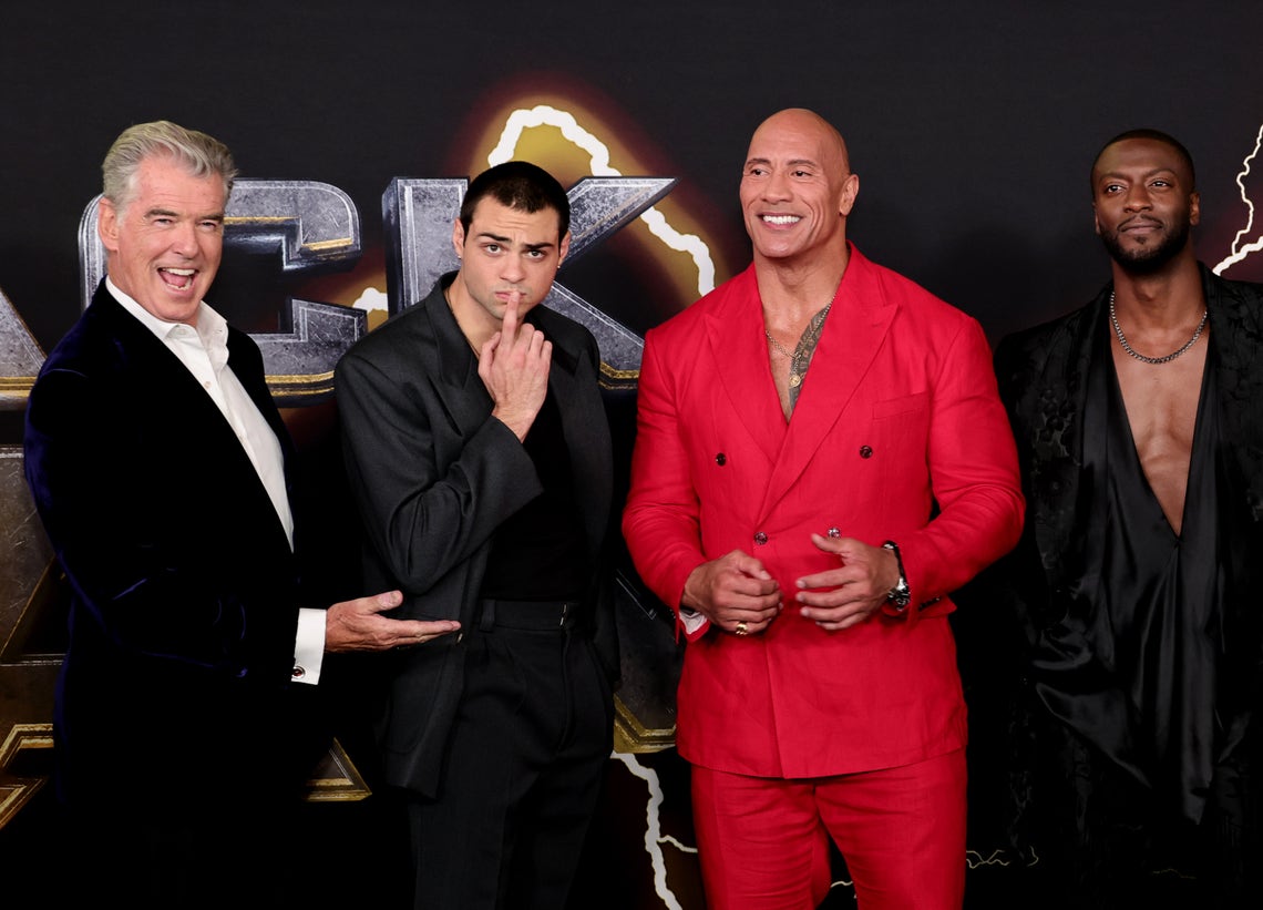 Black Adam Cast Interviews (Pierce Brosnan, Aldis Hodge, Noah Centineo,  Quintessa Swindell) 