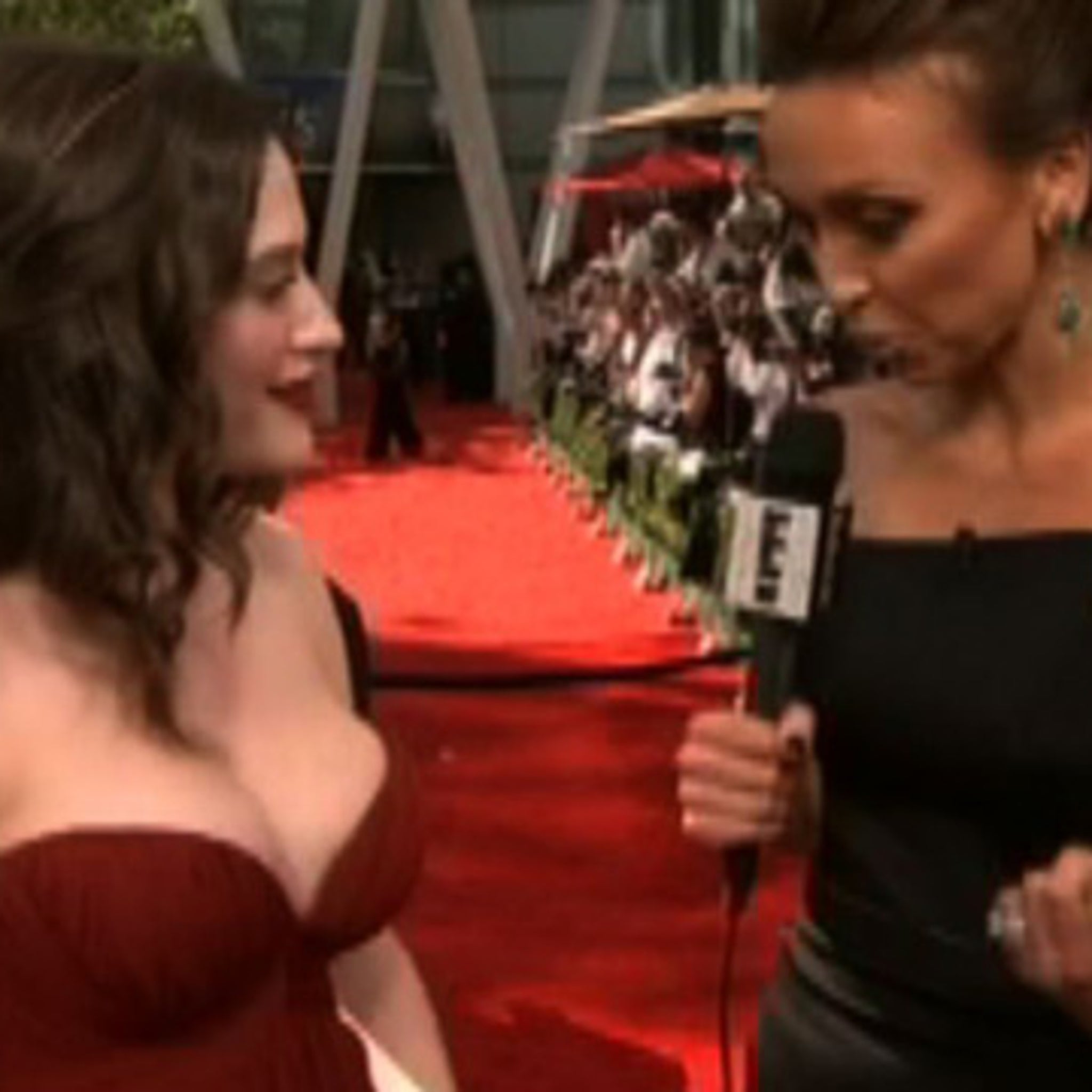 Kat Dennings Hits the Red Carpet at the 2012 Emmys