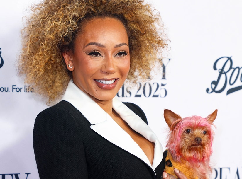 Mel B Brings Her Pink Yorkie to the 2025 Beauty Awards