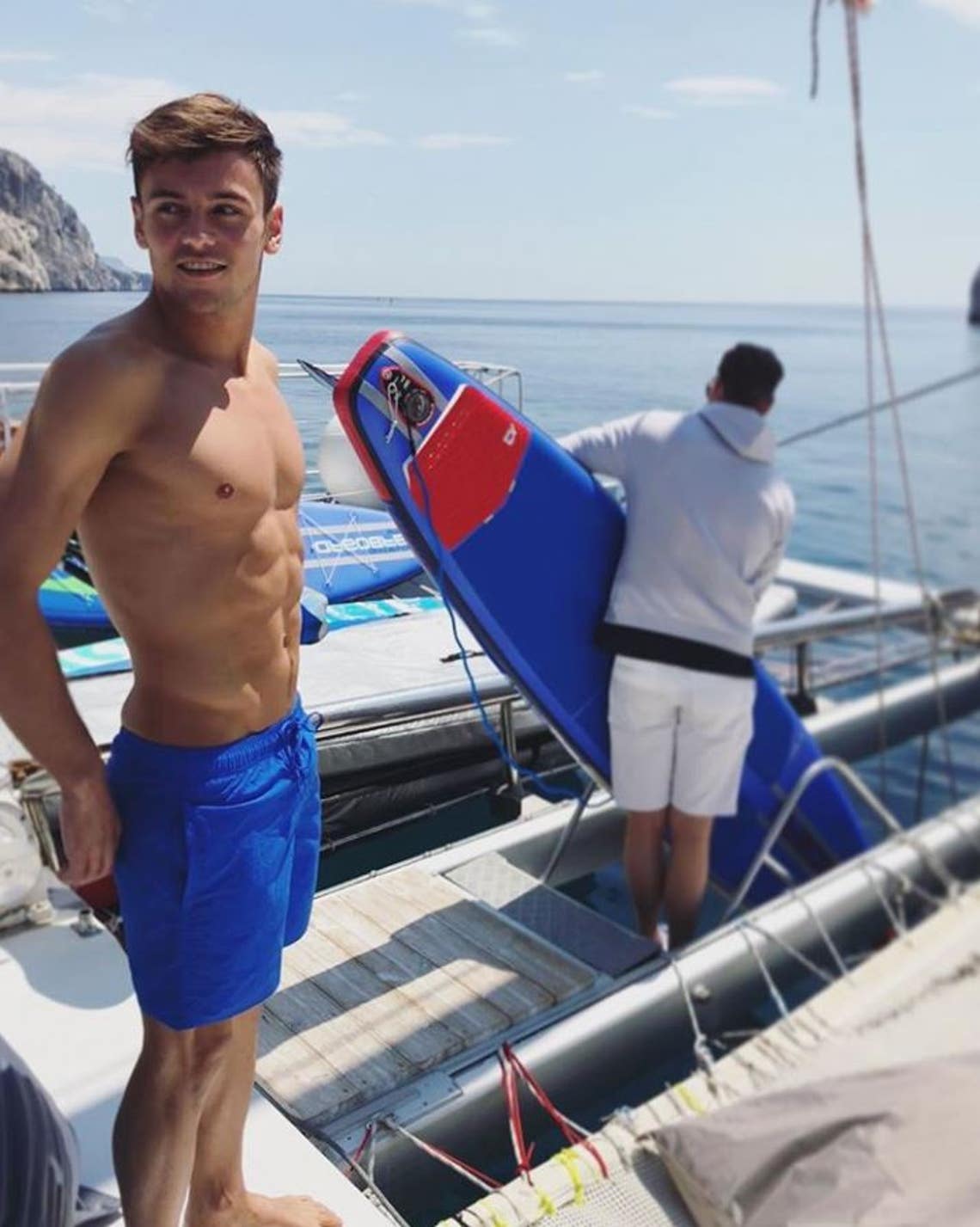 "Did someone say PADDLE BOARDING?!" Tom Daley