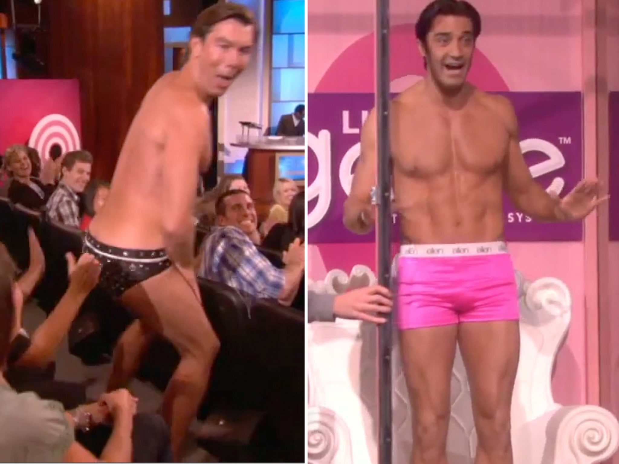 Spanking In Boxers - Video: Gilles Marini Strips, Jerry O'Connell Spanked on \