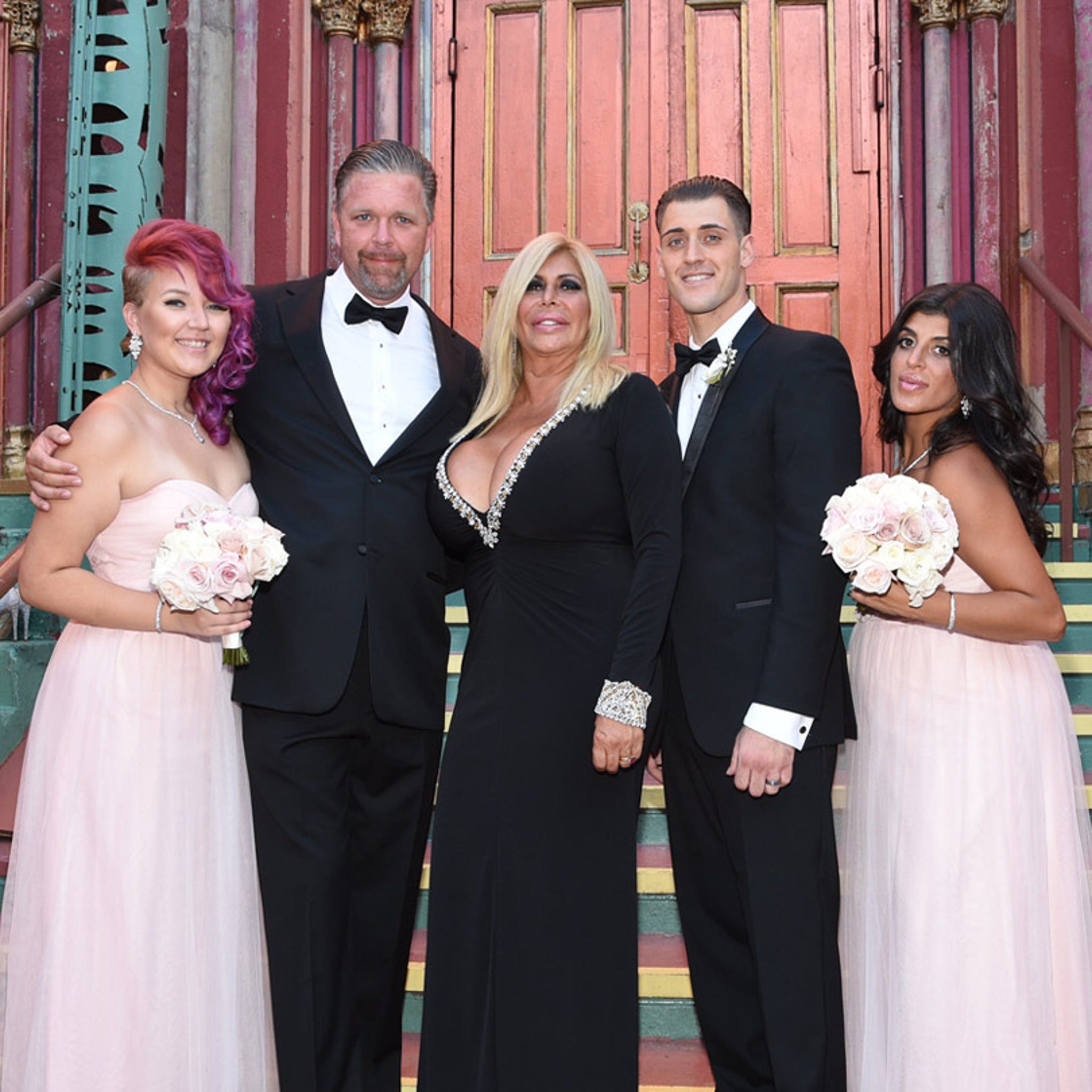 Big Ang's Boobs Nearly Pop Out of Her Dress Before Her Son's