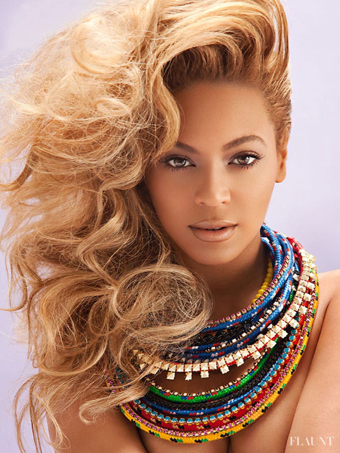 Beyonce Gets Naked for Flaunt