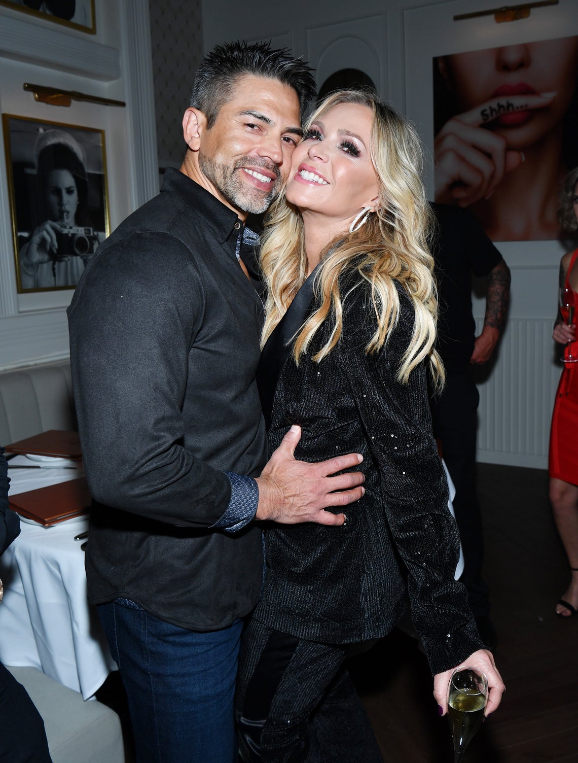 Eddie and Tamra Judge attend the grand opening of Villa Azur Las Vegas in the Grand Canal Shoppes at The Venetian Las Vegas on December 8, 2022 in Las Vegas, Nevada.